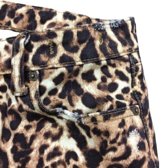 RARE Deadstock Ralph Lauren Denim & Supply Leopard Cheetah Patchwork Jeans 28/32 - Picture 3 of 8
